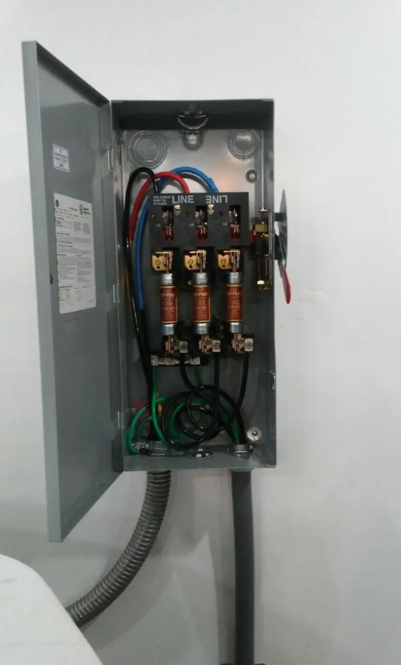 Three-phase disconnect switch installed for Electrical Wiring & Rewiring in Cherry Hill